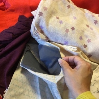 着物・和服用コート・ニットの上着・襦袢(モスリン 正絹)の5点 昭和レトロ感満載♪の画像