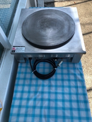 クレープ機　業務用　エイシン１００ｖ