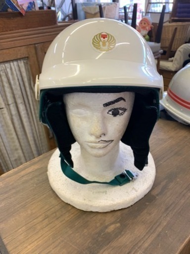 郵便ヘルメット 外務用 バイクヘルメット アンティーク マニア