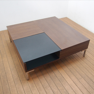 正方形90cm リビング ローテーブル 引出しタイプ おしゃれ ...