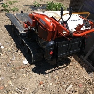 ハーベスタ改 運搬機 運搬車 ディーゼルエンジン 動作OKの画像