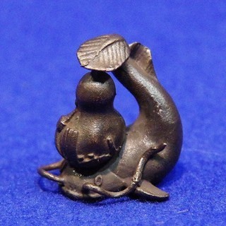 高岡銅器 盆景三品 添配 【宝船・ナマズ・蛸】 添え物 添景 豆置物