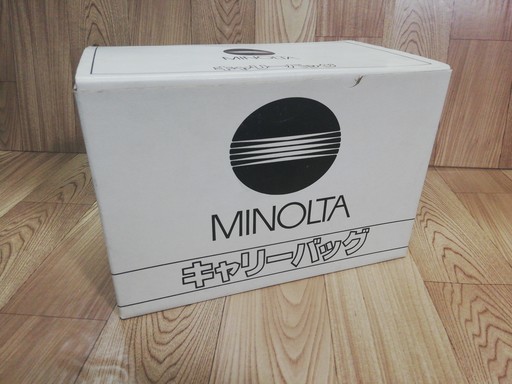 未使用？36年前 昭和レトロ MINOLTA キャリーバッグミノルタ