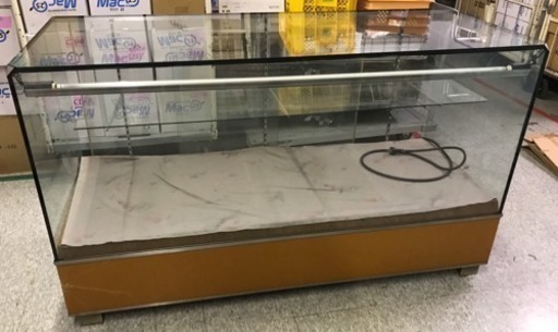 ショーケース/飾り棚 照明・キャスター付き