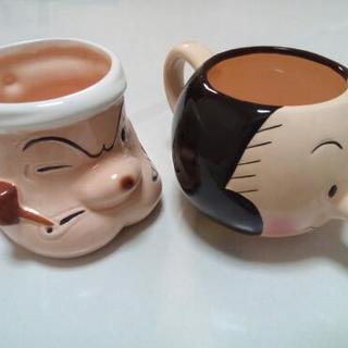 未使用✨ ポパイ オリーブ ペア マグカップの画像