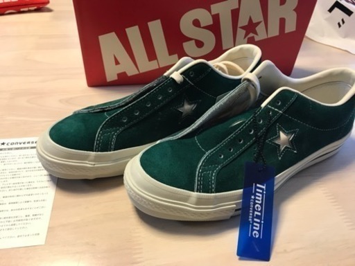 CONVERSE TimeLine ONE STAR J VTG タイムライン ワンスター MADE IN JAPAN スエード VINTAGE 復刻 GREEN 緑 新品 27.0cm