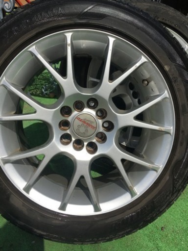 北斗レーシング製、オフセット40？16インチ7J 。