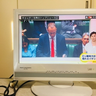日立BS　CS　地デジ　液晶テレビ　16L-X700　赤カード付 純正リモコン付の画像