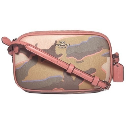 新品！コーチ カモフラ ピンク お財布ポシェット ミニショルダー