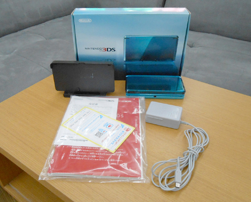 ニンテンドー3DS 本体セット アクアブルー CTR-001 おまけつき ☆ PayPay(ペイペイ)決済可能 ☆ 札幌市 清田区 平岡