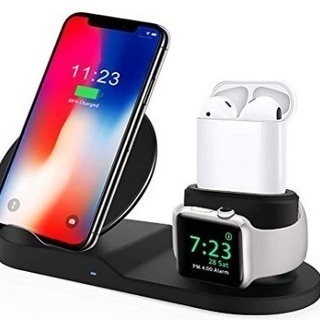 ワイヤレス充電器 急速 3 in 1充電スタンド の画像