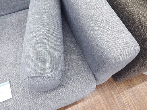 札幌 引き取り 2.5Pソファ 布張り グレー系 大型ソファ ミニクッション付き
