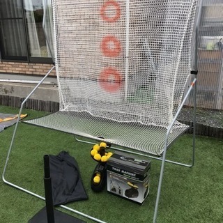 簡易トスマシーン、ネット、ティーバッティングスタンドセットの画像
