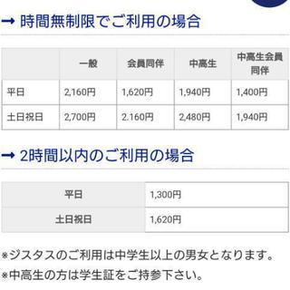 ジスタス無料券✨の画像
