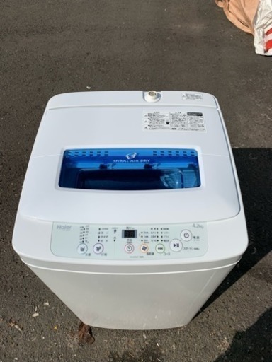 y477☆  PayPay対応！ 分解清掃済み！ ハイアール 4.2kg 2015年製 全自動洗濯機