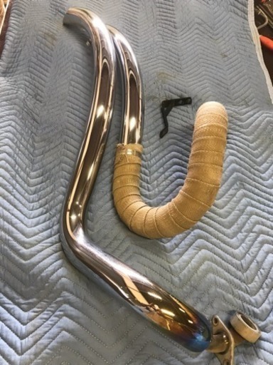 ドラッグスター1100用アメドラ製ストレッチパイプマフラー