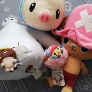 チョッパー&ベイマックス&プーギー&なめこ アミューズメント景品...
