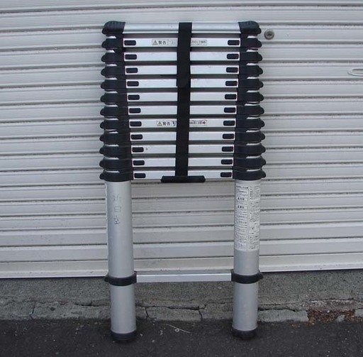 19N0048 7 値下げ!! 札幌発 引取歓迎 ピカ コーポレイション PTH-420 伸縮はしご 軽作業用 中古