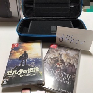 【中古美品】Nintendo Switch 本体、充電グリップ、専用ケース セットの画像