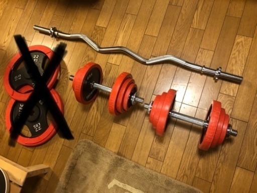 ダンベル  レギュラーWバー 筋トレ セット売り