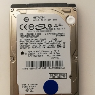 内蔵ハードディスクHDD 中古 2.5インチ SATAの画像