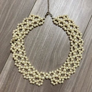未使用のパールネックレスの画像
