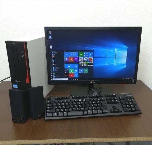 持参します(無料)★【美品！富士通製！】取引先から引き取ったパソコンをお安く提供♪ 快速！ インテルi3のハイスペックなデスクトップPCフルセットです。～初心者にもオススメ！★名古屋近郊無料持参！…見てから判断してください♪　★インターネットもWord・Excelもバッチリ使えます！Wi-Fi(無線)も繋がります！