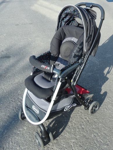 グレコ ベビーカー シティエース カラーブラック AB型 両対面