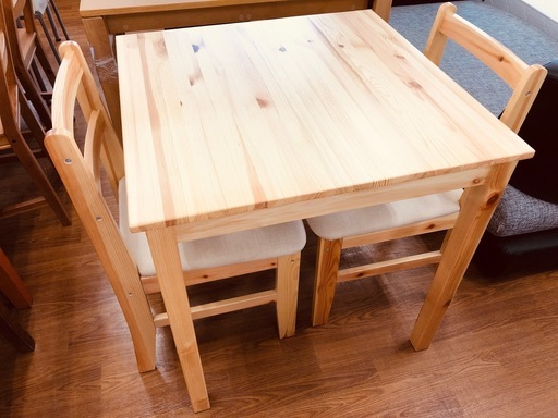 ナディア(NADIA)のナチュラルダイニング3点セットです。【トレファク藤沢店】