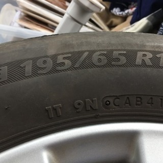 195/65R15アルミホイル付きタイヤ4本セット