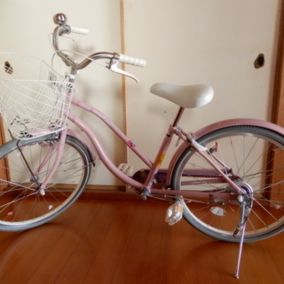 ★綺麗です。ジュニア自転車 ポンポネット　可愛いピンクの画像