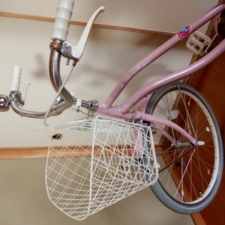 ★綺麗です。ジュニア自転車 ポンポネット　可愛いピンクの画像