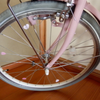 ★綺麗です。ジュニア自転車 ポンポネット　可愛いピンクの画像