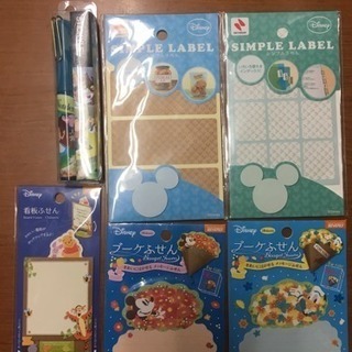 ディズニー スティッキールはさみ シンプルラベル ふせんセット
