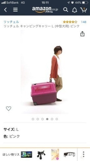 中型犬  リッチェルキャンピングキャリー Lサイズ 空便使用可