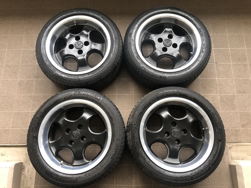 PCD100 4H 7J 15インチ タイヤホイール４本セット RH CUP