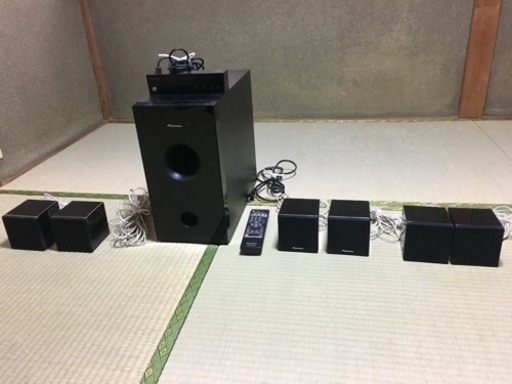 値下げしました、本日限定  Pioneerアンプ内蔵スピーカーセット