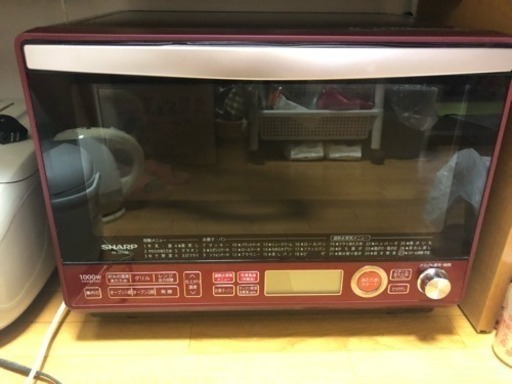シャープ 過熱水蒸気オーブンレンジ 2段調理 31L レッド RE-SS10B-R