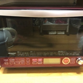 シャープ 過熱水蒸気オーブンレンジ 2段調理 31L レッド RE-SS10B-R