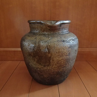 室町　古備前　壺　雀口　骨董　骨董品