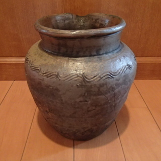 室町　古備前　壺　雀口　骨董　骨董品の画像
