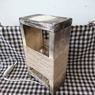 木製 フロアライト インテリア オブジェ 照明 DIY