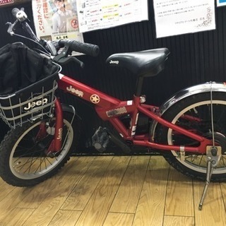 Jeep ジープ 子供用 16インチ自転車 赤