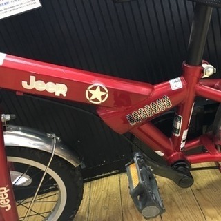Jeep 幼児用自転車 赤 前カゴ付き　16インチ Jeep 子供用自転車 赤 前バスケット付き Jeep 子供用自転車 赤 前