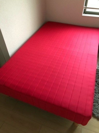 セミダブルベッド^ ^一人でも2人用も大丈夫！美品