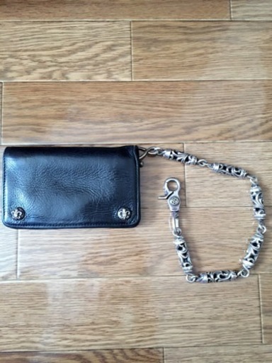 正規品クロムハーツ財布とチェーンセット