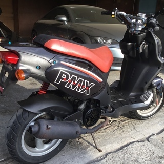 【引き取り先が決まりました】PGO PMXフランス仕様　2スト１１０CC　爆発的な加速　通勤快速番長！アドレスVキラー　　キャブOH済　すぐ乗れます！の画像