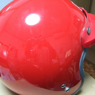 ★ バイク用ヘルメット / ジェットヘル 赤色 / SGマーク入りの画像