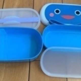 2段弁当箱、お箸付き、未使用の画像