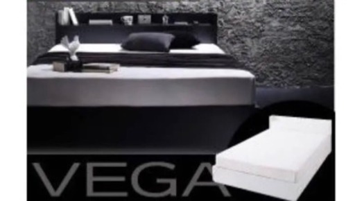 【値下げ！急募】ダブルベッドフレーム(黒)&マットレス!